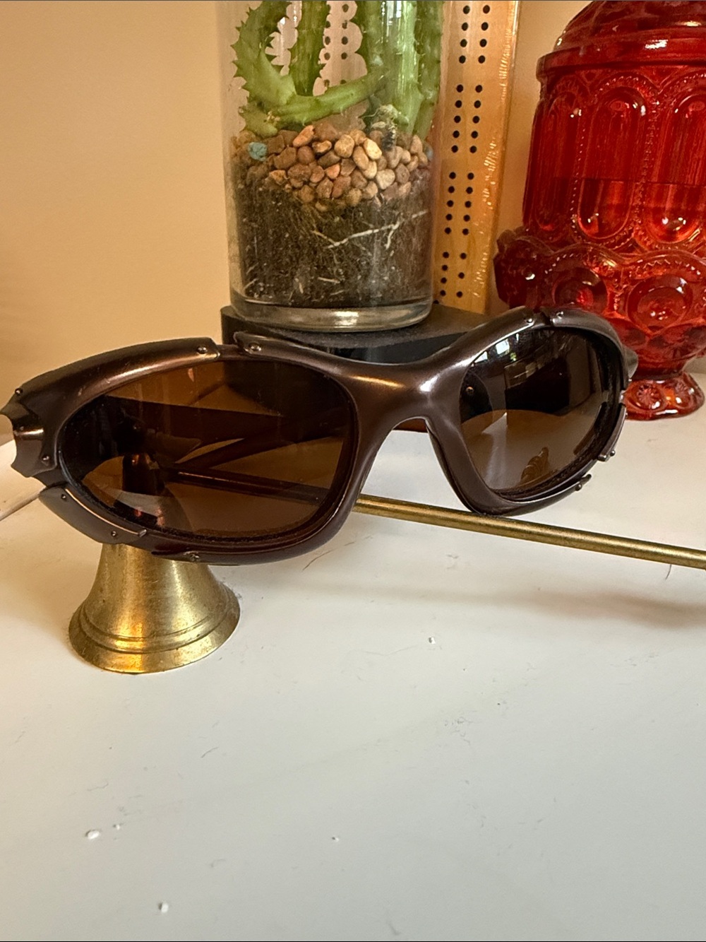 Oakley PLATE Brown Men's Sport Sunglasses - Polarized UV Protection